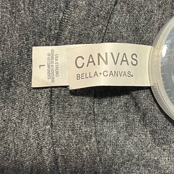 Bella Canvas Womens Large T Shirt Fireworks Flip Flops and Freedom Gray - Picture 3 of 7